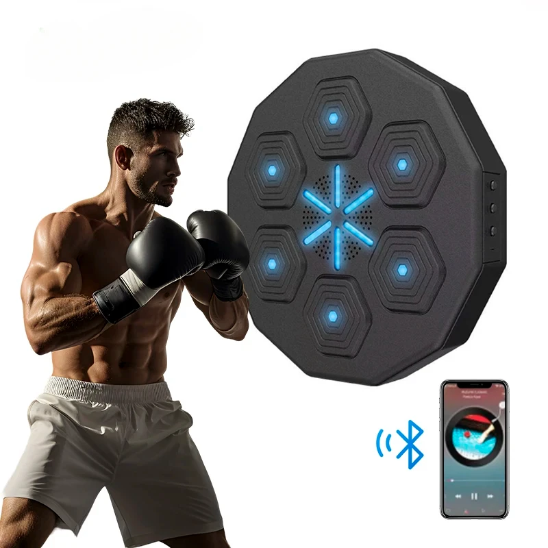 

Home Fitness Music Boxing Target for Adults Sports Stress Relief Lighted Smart Music Boxing Training Machine