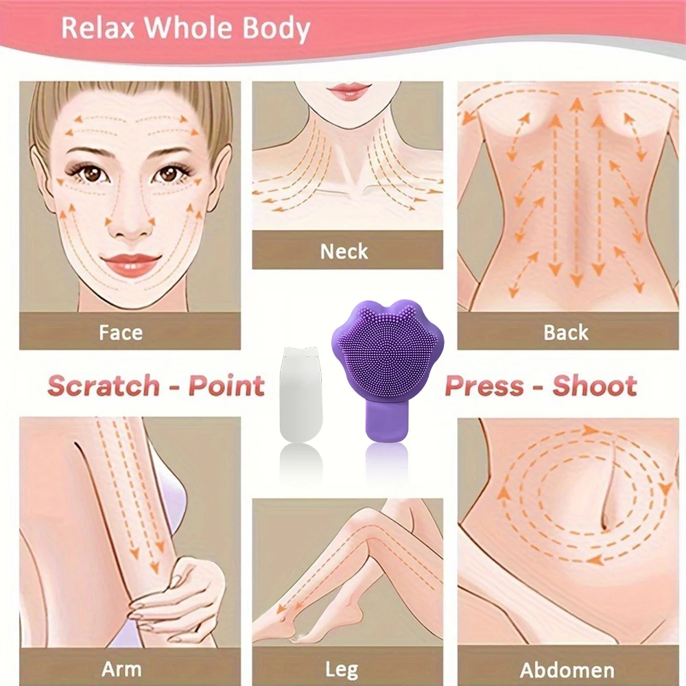 2 パックシリコーンフェイシャルアイスローラーマッサージにきび除去ツールフェイシャルケア再利用可能なアイスフェイスローラースキンケア美容ツール