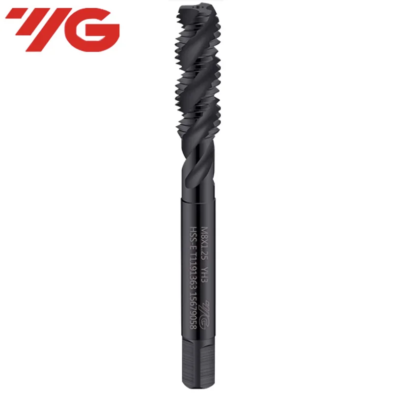 YG-grifo estriado en espiral de acero inoxidable, 1 piezas, Corea del Sur, YG hrse, especial métrico, máquina de M2-M30, rosca de tornillo, grifo puntiagudo en espiral