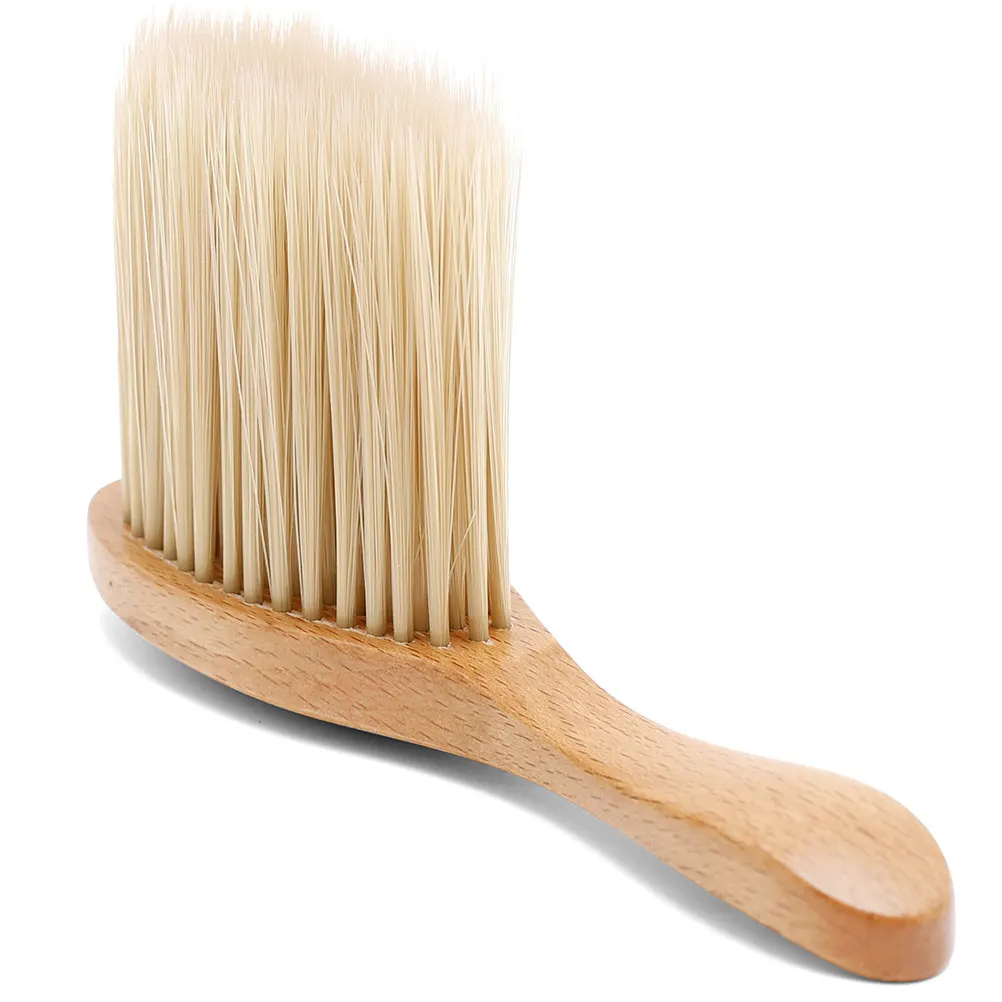 Barber Neck Duster Brush for Hair Cutting, Broken Hair Removal, Comfortable Grip Salon Shaving Cleaner