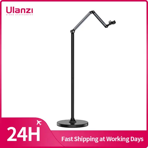 Ulanzi TH07 스마트폰 오버헤드 플로어 스탠드 – 높이 조절 가능 (50-92mm), 최대 1.45m