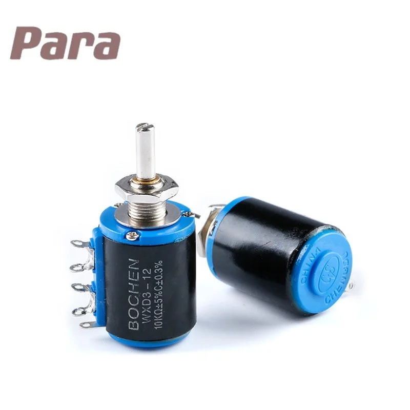 WXD3 WXD3-12 1W  Potentiometer Wirewound Multi-Turn 100R 200R 220R 470R 1K 2.2K 2K2 3.3K 3K3 4.7K 4K7 6.8K 6K8 10K 22K 33K 47K