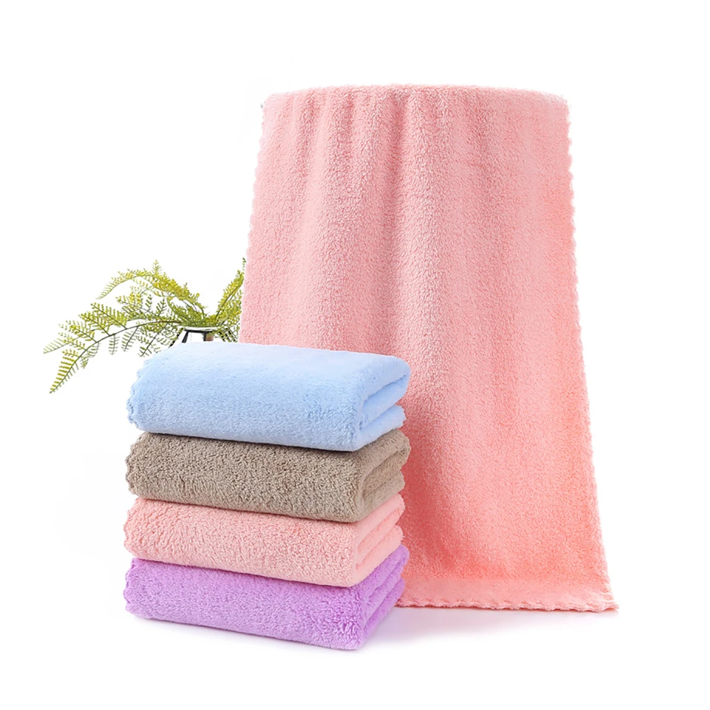 Beach Towel Solid Color Travel Water Absorbent Sweat-Absorbent Microfiber Towel Outdoor Camping Swimming Yoga Towel