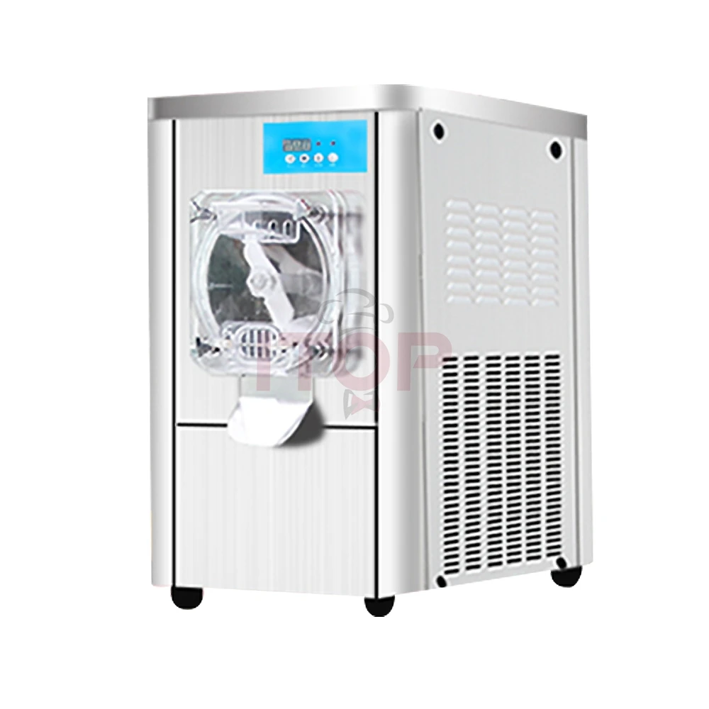 ITOP 1300 واط آلة الآيس كريم الصلبة الإيطالية سطح المكتب جيلاتو صانع الآيس كريم الصلب عمودي سطح الطاولة دفعة الفريزر