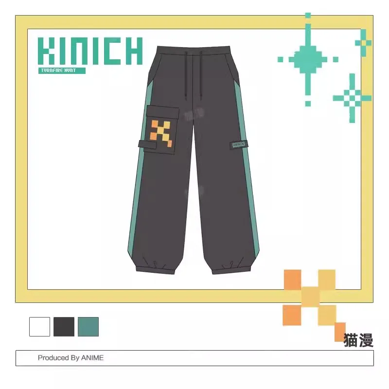 Anime Genshin Impact Cosplay Kinich Women Men Loose Jacket Coat Hooded Hoodie Windbreak Pants Set Full Suit Carnival Costumes