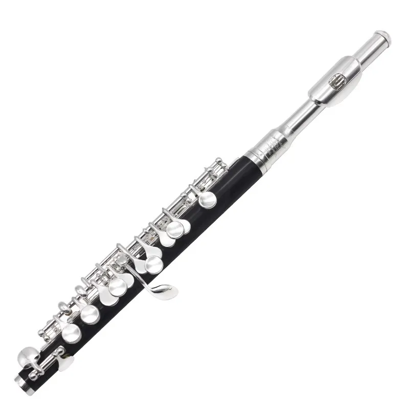 

C Key Piccolo 15 Holes Performance Grade Piccolo Detachable Silver Plated Buttons Piccolos Beginners Imitative Wood ABS Piccolos