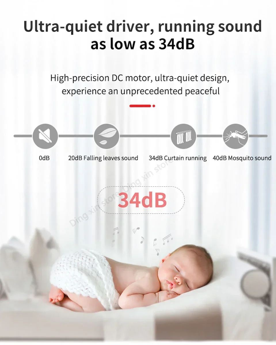 SZMYQ 46KG Load Smart Curtain 4800mAh Battery Powered Zigbee Remote Electric Automatic Curtain Motor For Smart Home Products