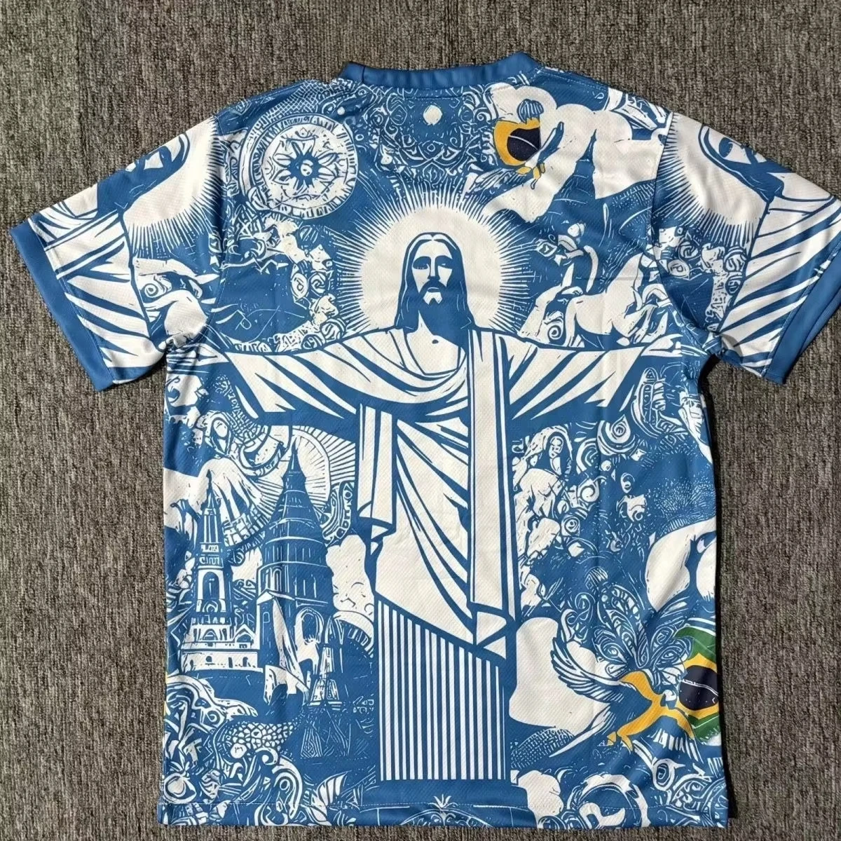 

25-26 Brazil Fan Goddess Short Sleeve Special Edition 3D Football Jersey Men's and Women's Competition Training Quick-Dry