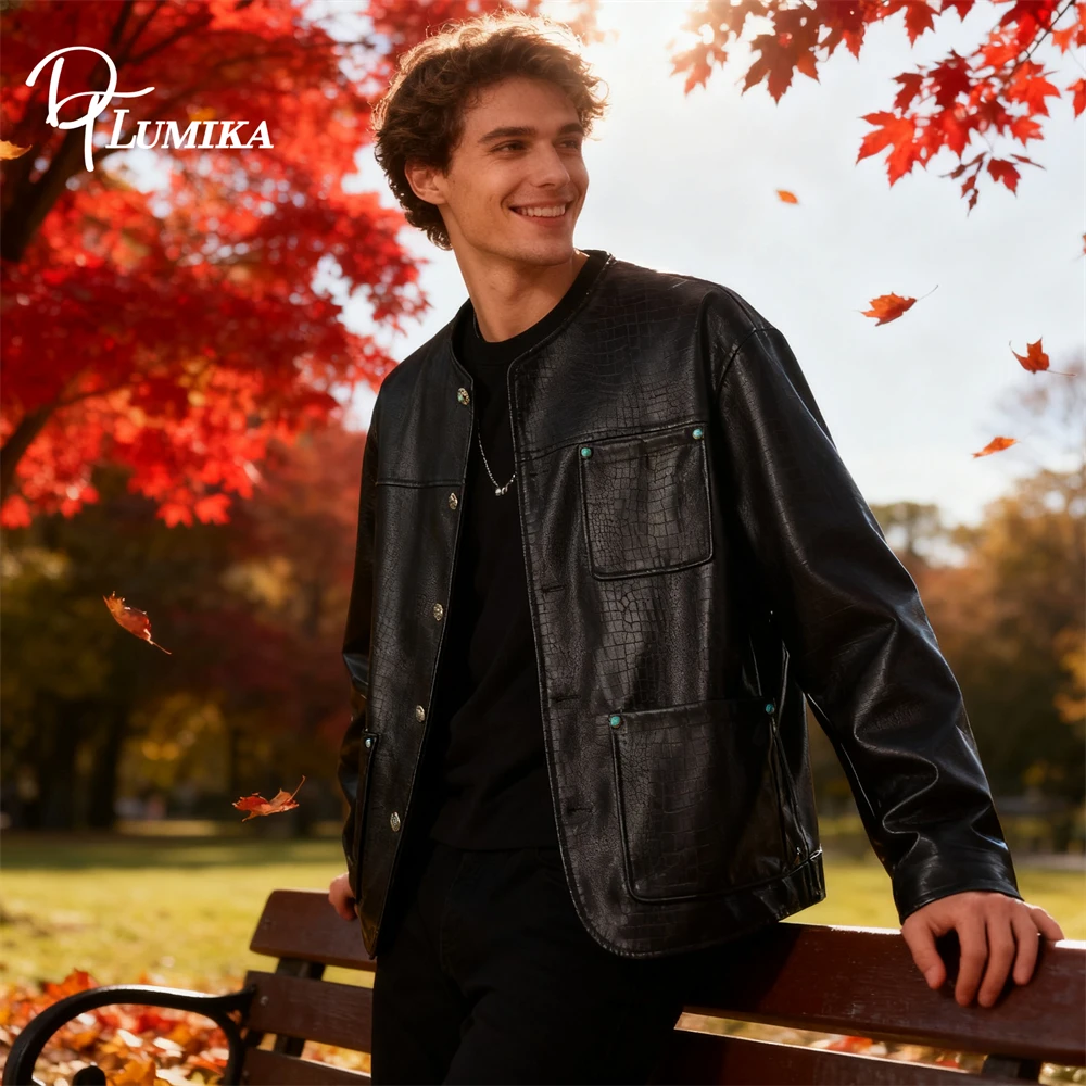 

Модная мужская черная куртка с бирюзой на пуговицах, модная осенняя куртка для мужчин M-5XL, пиджак с реальными картинками DTLumia