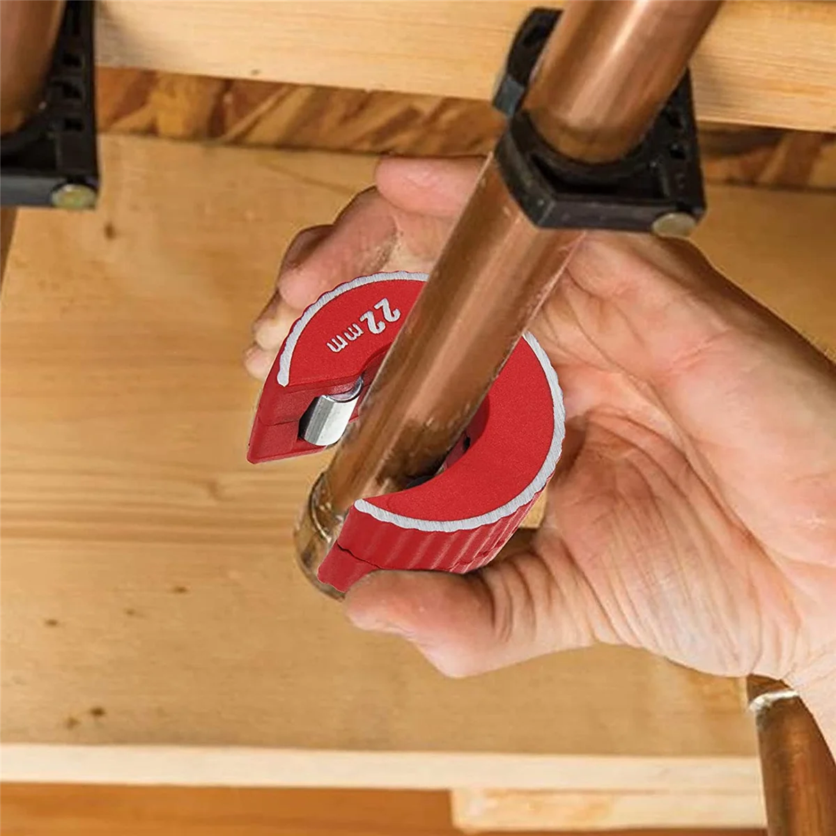 El mejor cortador de tubos de cobre de 15mm y 22mm, Mini herramienta para rebanar tubos automático, cortador de tubos de aleación de Zinc para cortar tubos de aluminio y cobre, 2 uds.
