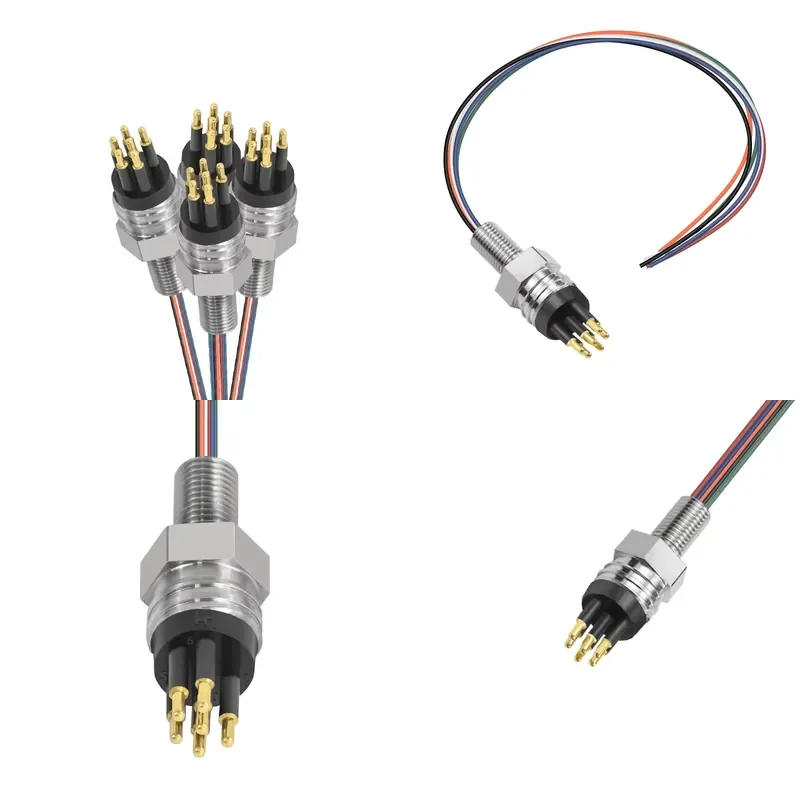Pluggable Wet Cable Subsea Connector 6 Pin MCBH6M Waterproof Underwater Power Connectors Bulkhead Dummy Plug Socket