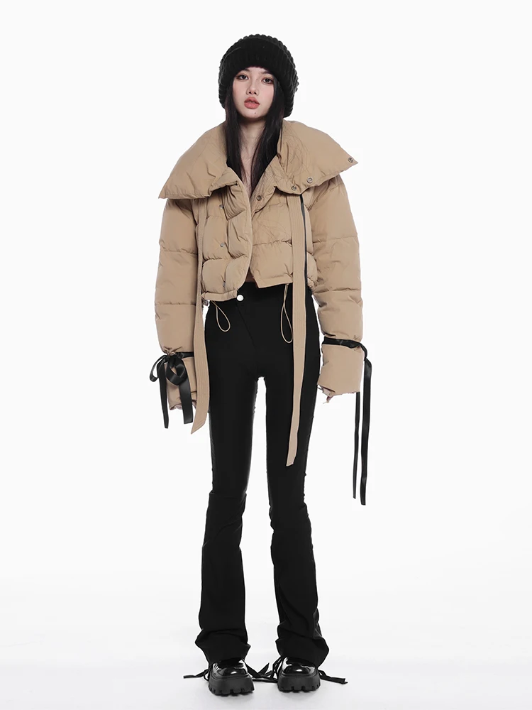 

Женское зимнее хлопковое пальто i Color ort Thiened, новое пальто с большим воротником на молнии, чистый цвет, Com...