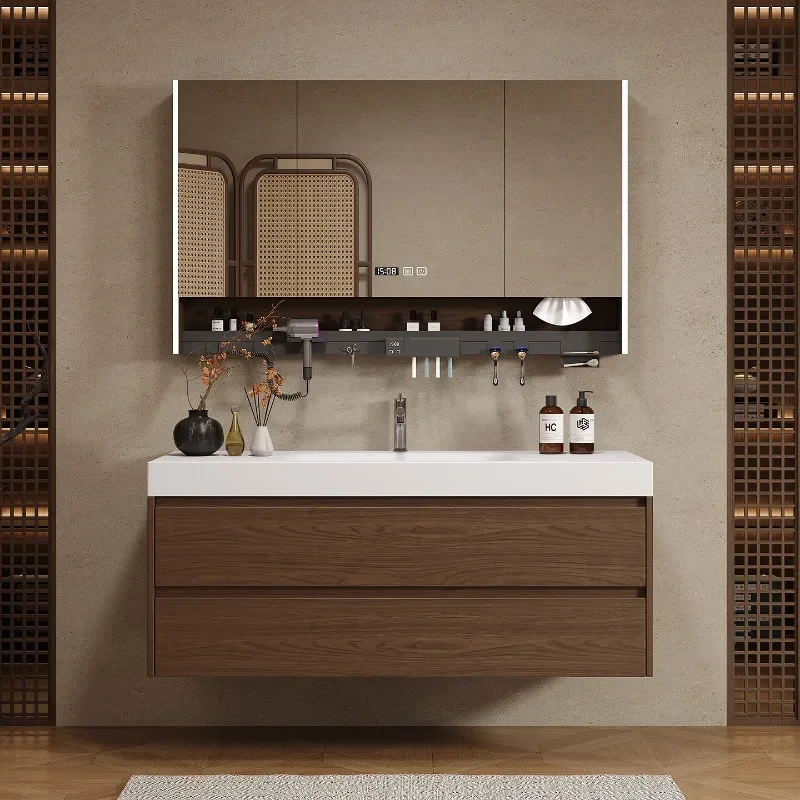 Wooden Partitions Bathroom Cab - огляд і ціна Home Bathroom Vanity Combo