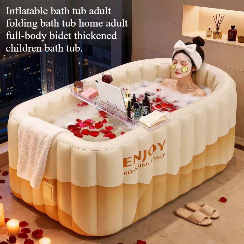 

ground cold foldable bathtub outdoor baby foot soaking foldable bathtub adults lazy grande baignoire pliable spa hot tub