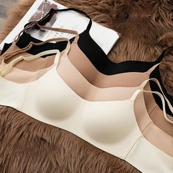 Women's One Piece Seamless Bras Thin Gather Underwear No Steel Rings Bra Soft Comfortable Breathable Underwear Sexy Intimates