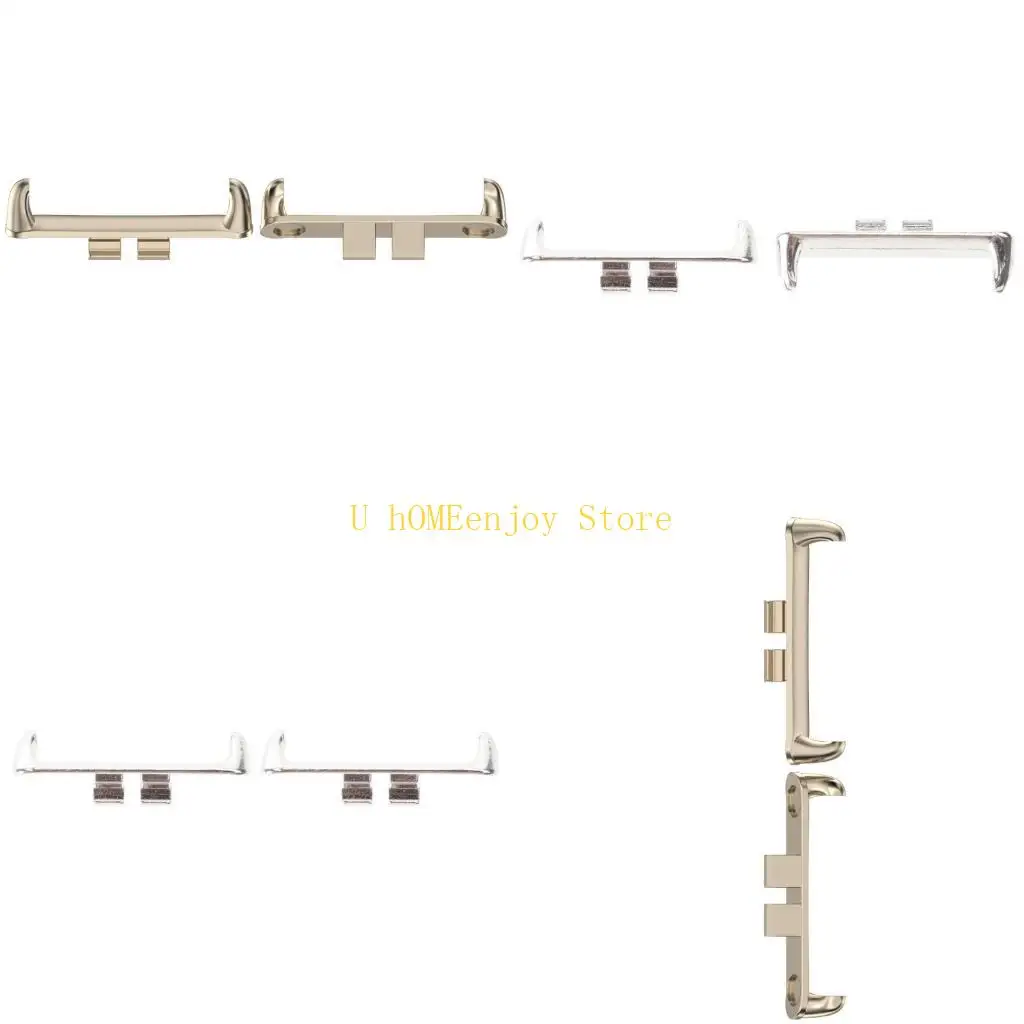 B0KF Watch Connectors Metal Link for ROSSINI 2i Rust Proof Metal Material Perfect for All Bands Enhances Watch Security 2pcs