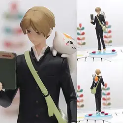 17cm Natsume yuujinchou Takashi Natsume Read a book Anime Figurine Action Figure Toys Doll Christmas Gift With Box