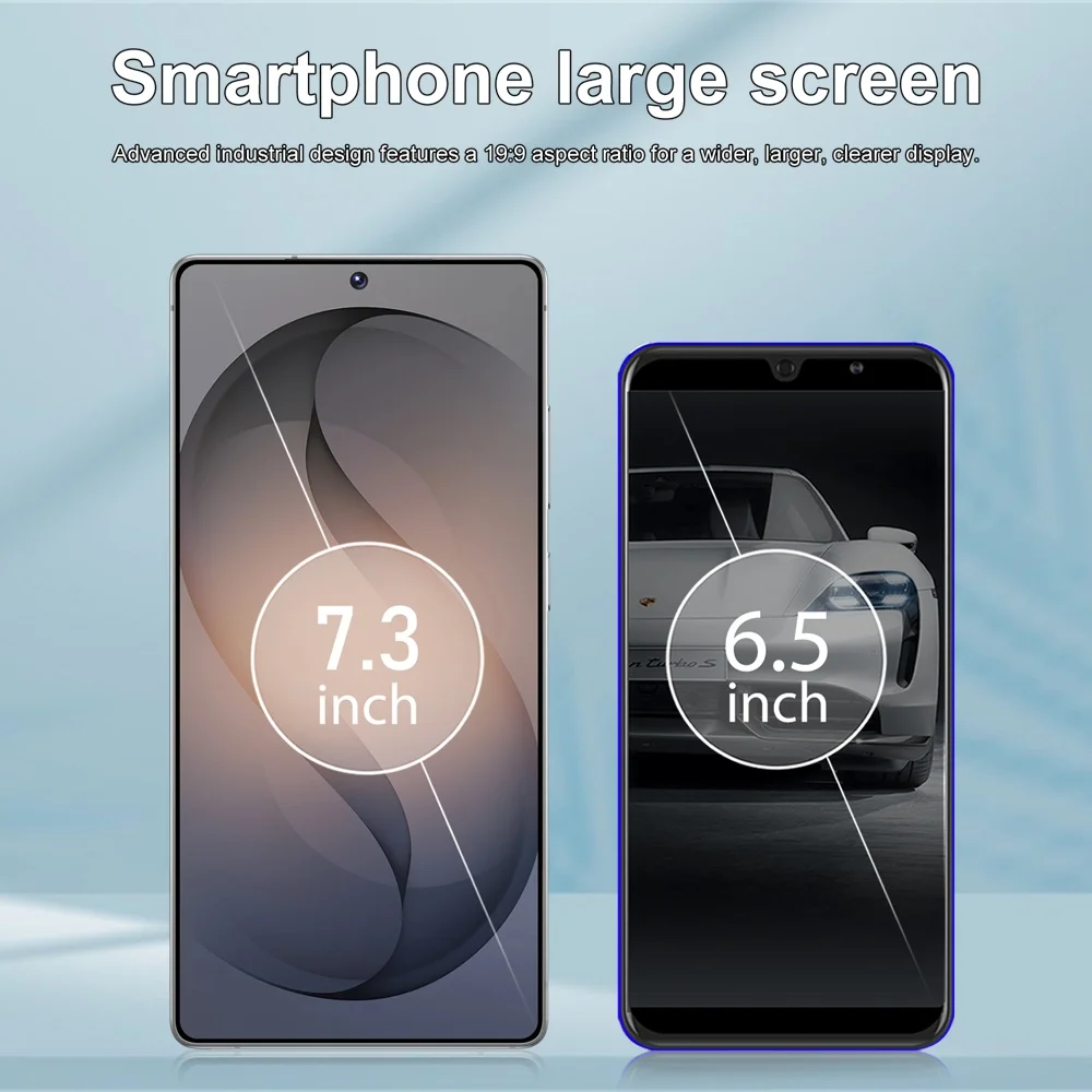 K-Touch New Smartphone Android For S26 Ultra 5G Cell Phone 7.3 Inch Full Display Mobile Phones 48MP Camera 22GB+2TB 7800mAh Battery Unlocked Android 15 Cell Phone with FM Radio GPS
