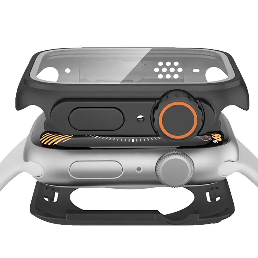 الزجاج المقسى + غطاء لساعة أبل 46 مللي متر 42 مللي متر 45 مللي متر 44 مللي متر 41 مللي متر 40 مللي متر 2026 واقي مصد الصدمات ل iwatch serie 10 9 8 7 6 SE 5 #4