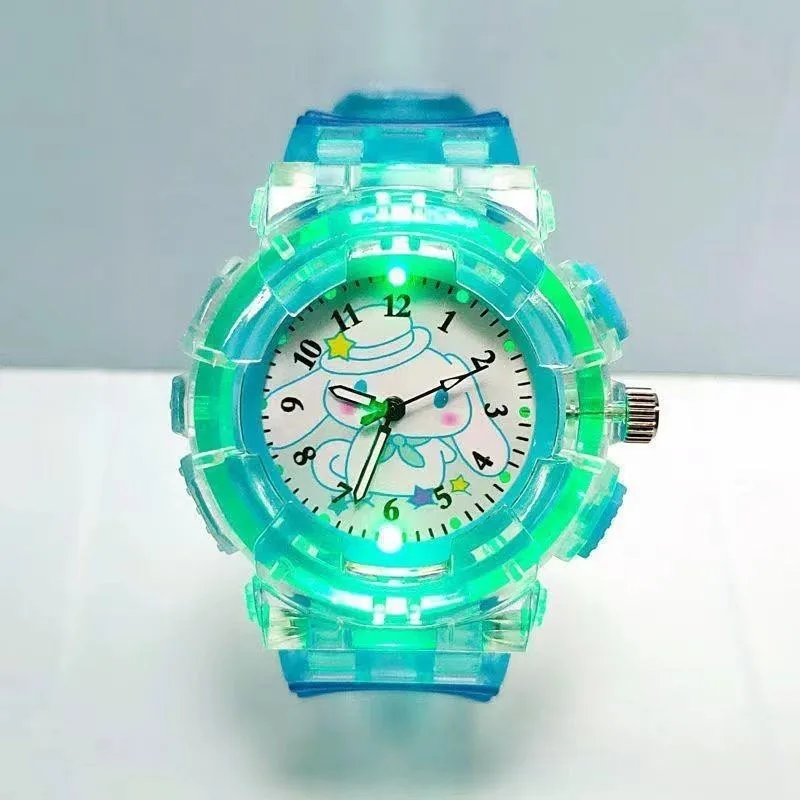 Cartoon Children's Watch Luminous Glow Student Watch Silicone Quartz Watch