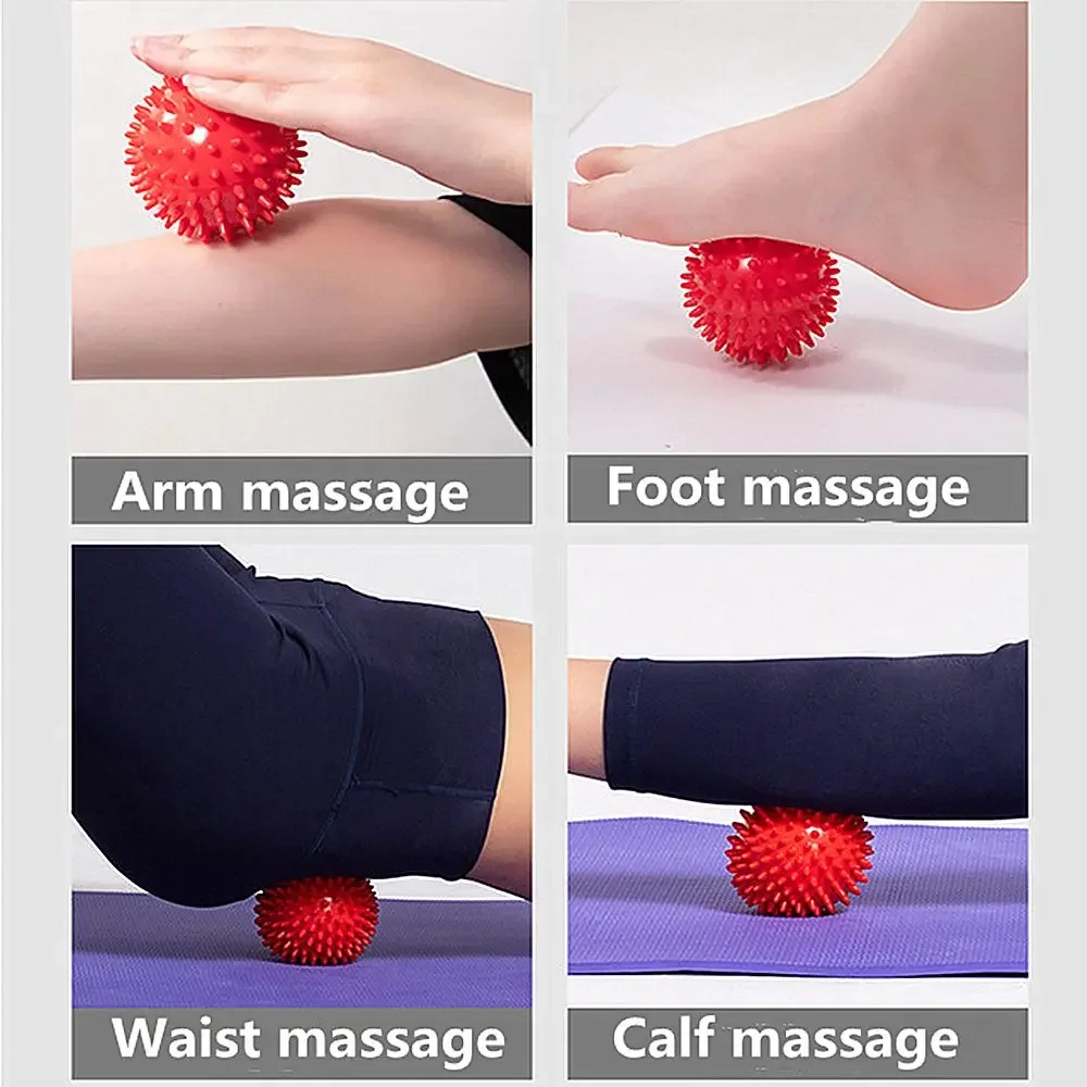Boule de massage piqueuse en PVC coloré pour le corps, tissus profonds, massage du dos, masseur de pieds, instituts de soulagement musculaire,