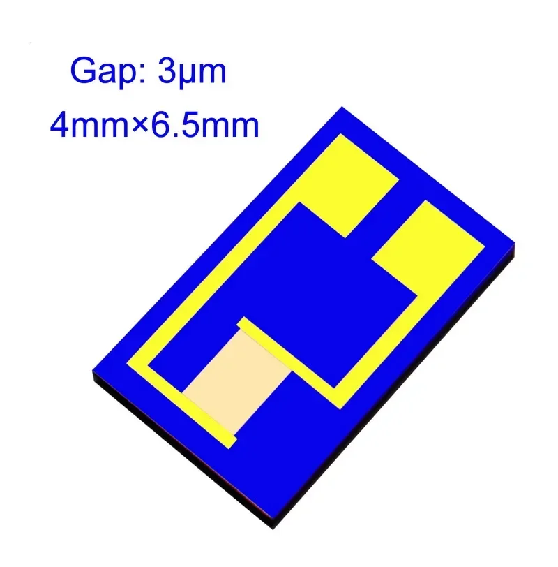 6pcs 3um Silicon-based Interdigital Electrode Capacitance Array MEMS Gas Bioelectrochemical Sensor Photoelectric Detection