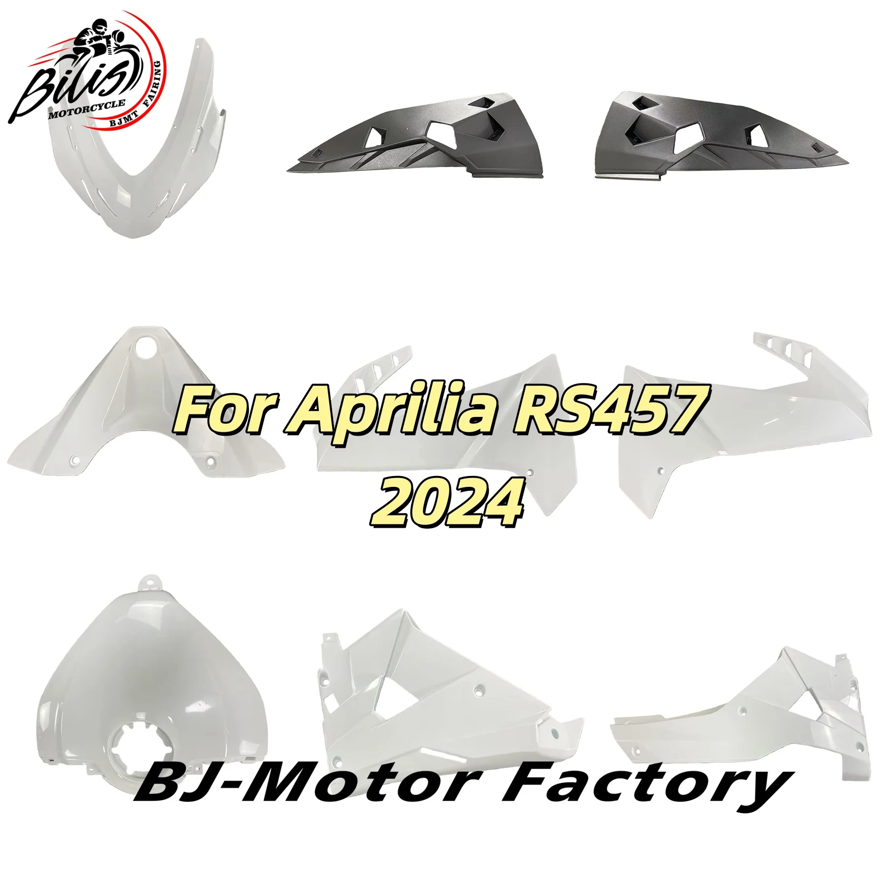 

Motorcycle Fairing Set Body Kit Plastic Accessories for Aprilia RS457 2024 RS-457 24 High Quality Injection Body Kit Unpainted