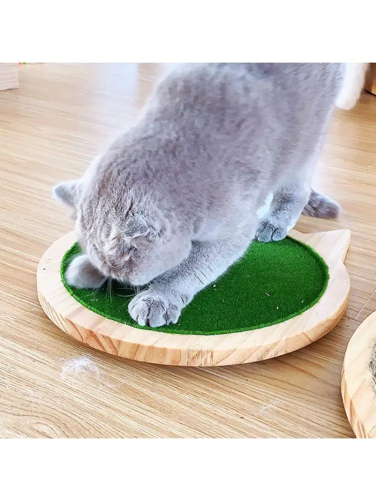 Cat Scratch Board Sisal Vertical Claw Grinder Pad Solid Wood Wear-resistant Sofa Anti Toys Itching Produ