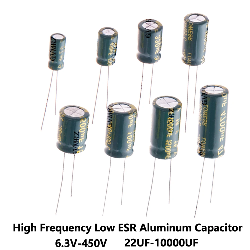 Capacitor de Alumínio de Alta Frequência e Baixa ESR 470UF 680UF 3300UF 4700UF 2200UF 6.3V-450V 16V 100V 250V 450V