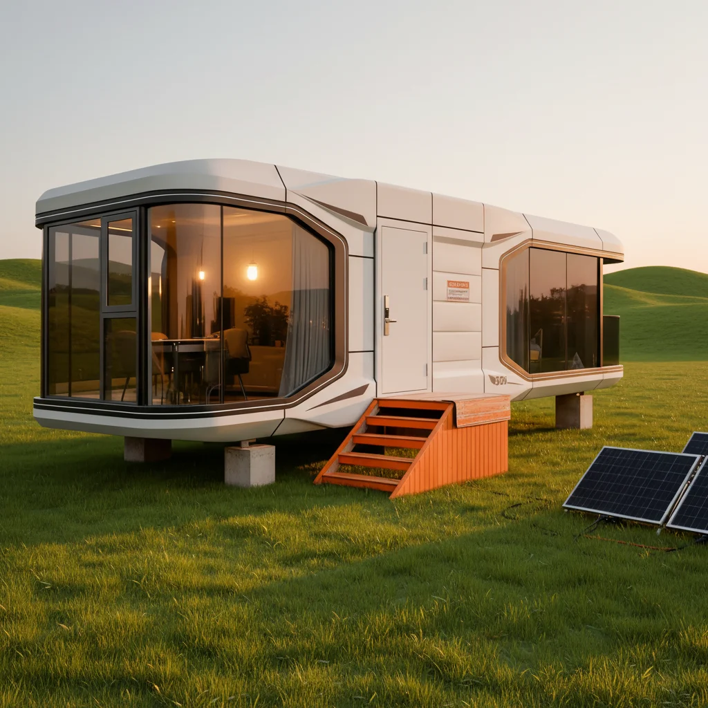 Safe Durable Steel Eco-Friendly Midcentury Modern Waterproof Capsule House Smart Home Space for Bedroom Villa Luxury