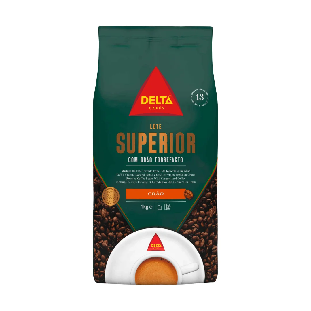 Café Delta Lote Superior 1 kg - Granos Arábica y Robusta Tostado Medio con Notas de Caramelo y Nueces - QUMIR
