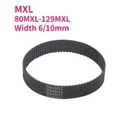 MXL Synchronous Timing Belt 80MXL/81MXL/82MXL/83MXL/84MXL/85MXL/86MXL/87MXL/87.2MXL/88MXL/89MXL/90MXL-129MXL Width 6/10mm