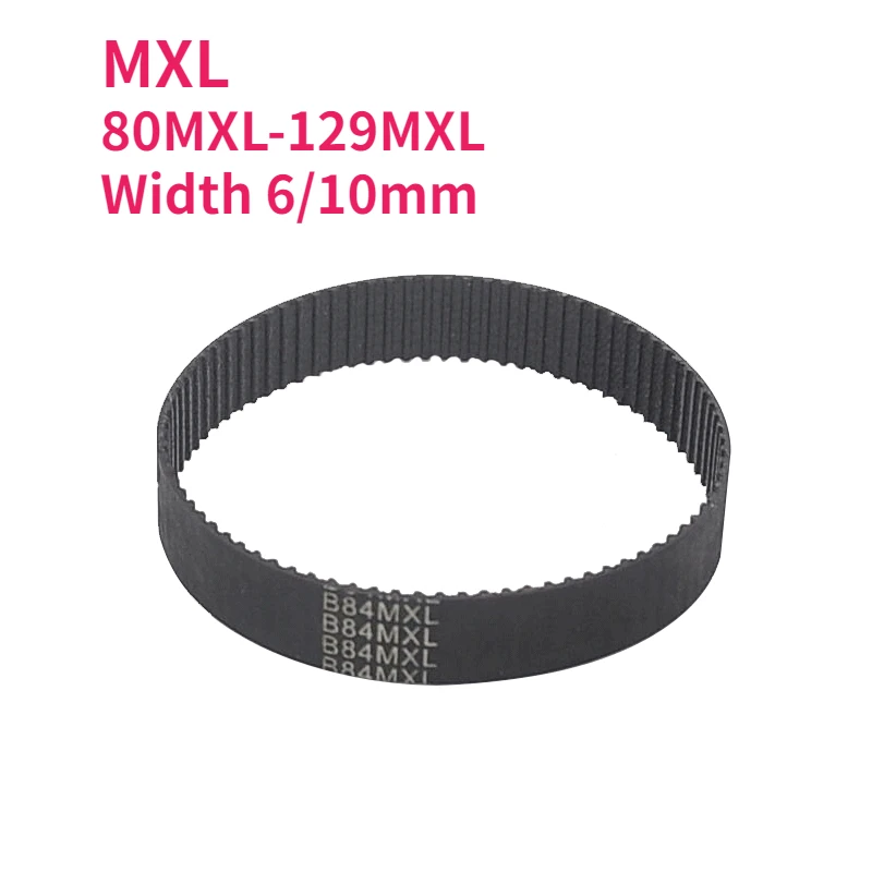 MXL Synchronous Timing Belt 80MXL/81MXL/82MXL/83MXL/84MXL/85MXL/86MXL/87MXL/87.2MXL/88MXL/89MXL/90MXL-129MXL Width 6/10mm