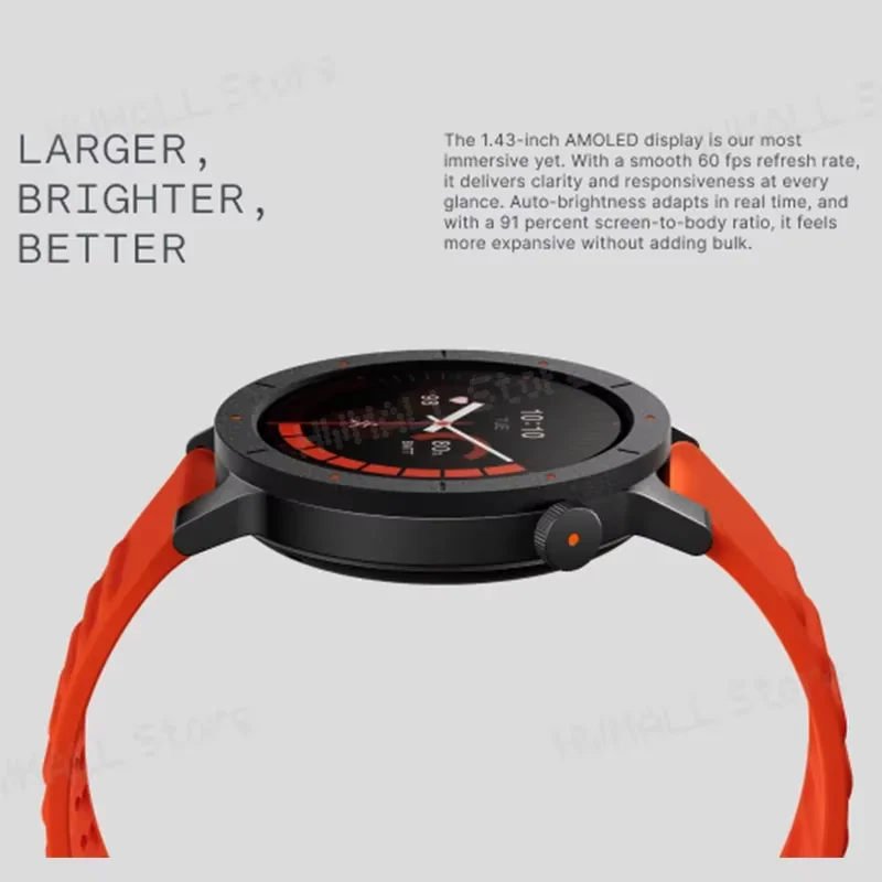 CMF Watch 3 Pro Smartwatch AMOLED de 1,43 pulgadas, batería de 13 días, GPS dual, llamadas Bluetooth con cancelación de ruido AI, frecuencia cardíaca 4