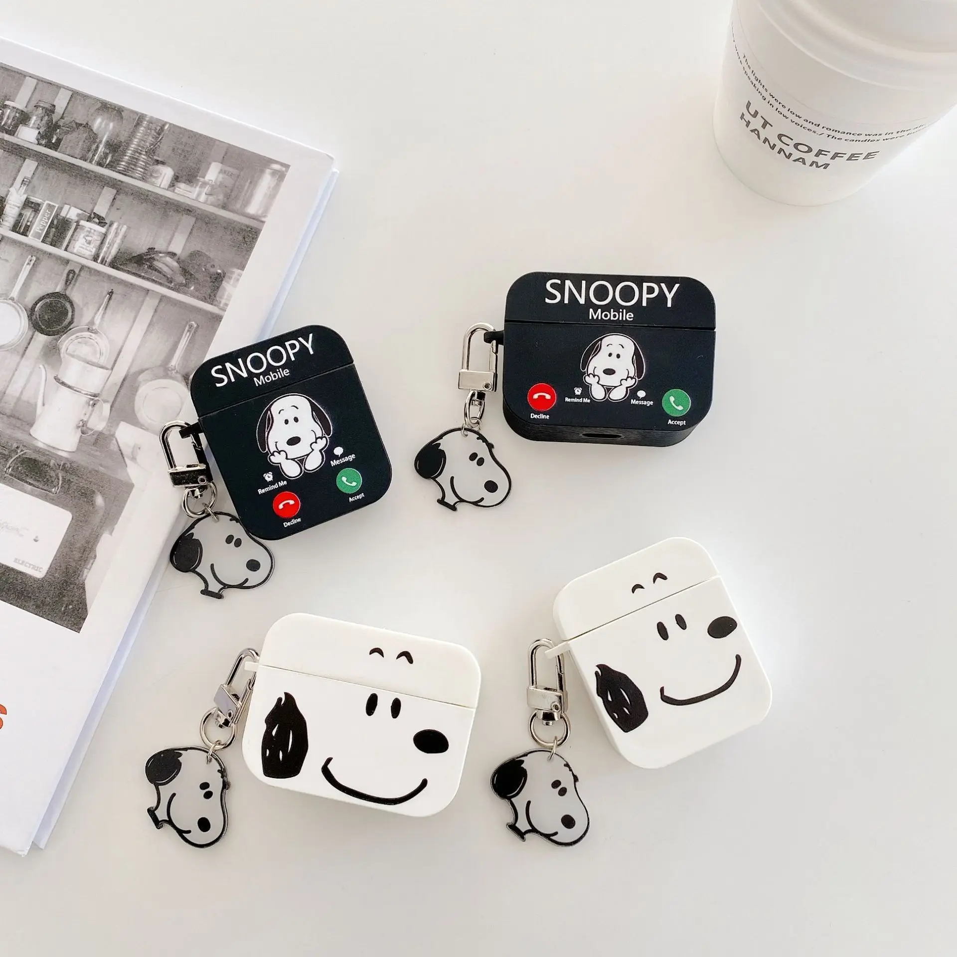 For Airpods Pro 2 Case,Cute 3D Cartoon Snoopy Dog Protective Silicone Earphone Cover For Airpods 1/2/3/4 Case Kids Funda