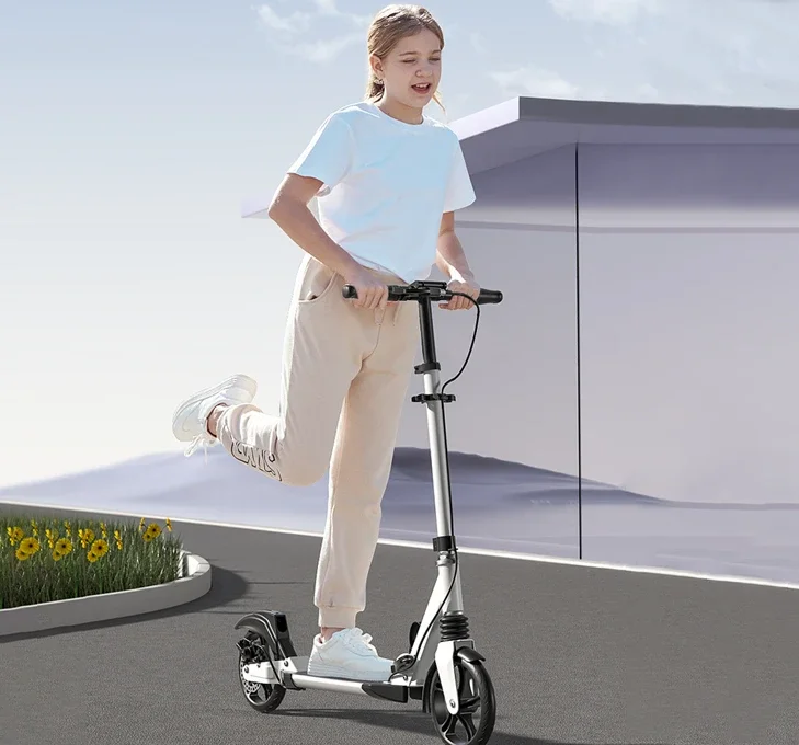 

Scooter Children's Pedal Folding Two Wheel Older Children's Adult Walking Artifact Scooter