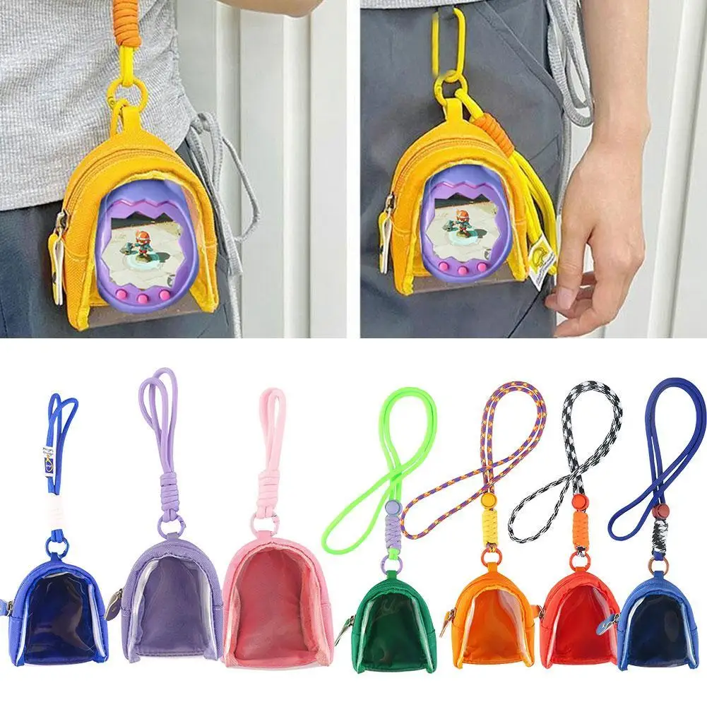 Mini Transparent Storage Bag for Tamagotchi Paradise Case Portable Doll Display Bag Keychain Charm Organizer Backpack Decoration - Image 4