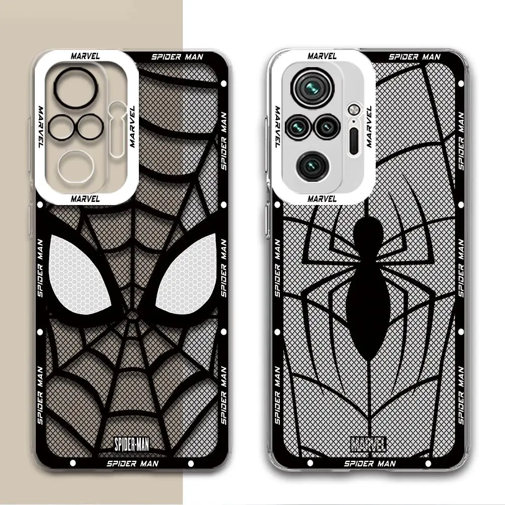 Marvel spiderman Phone Case for Redmi Note 12 Pro 8 11S 9 Pro 10 Pro 11 Pro 9T 12S Note 10 5G TPU Cover