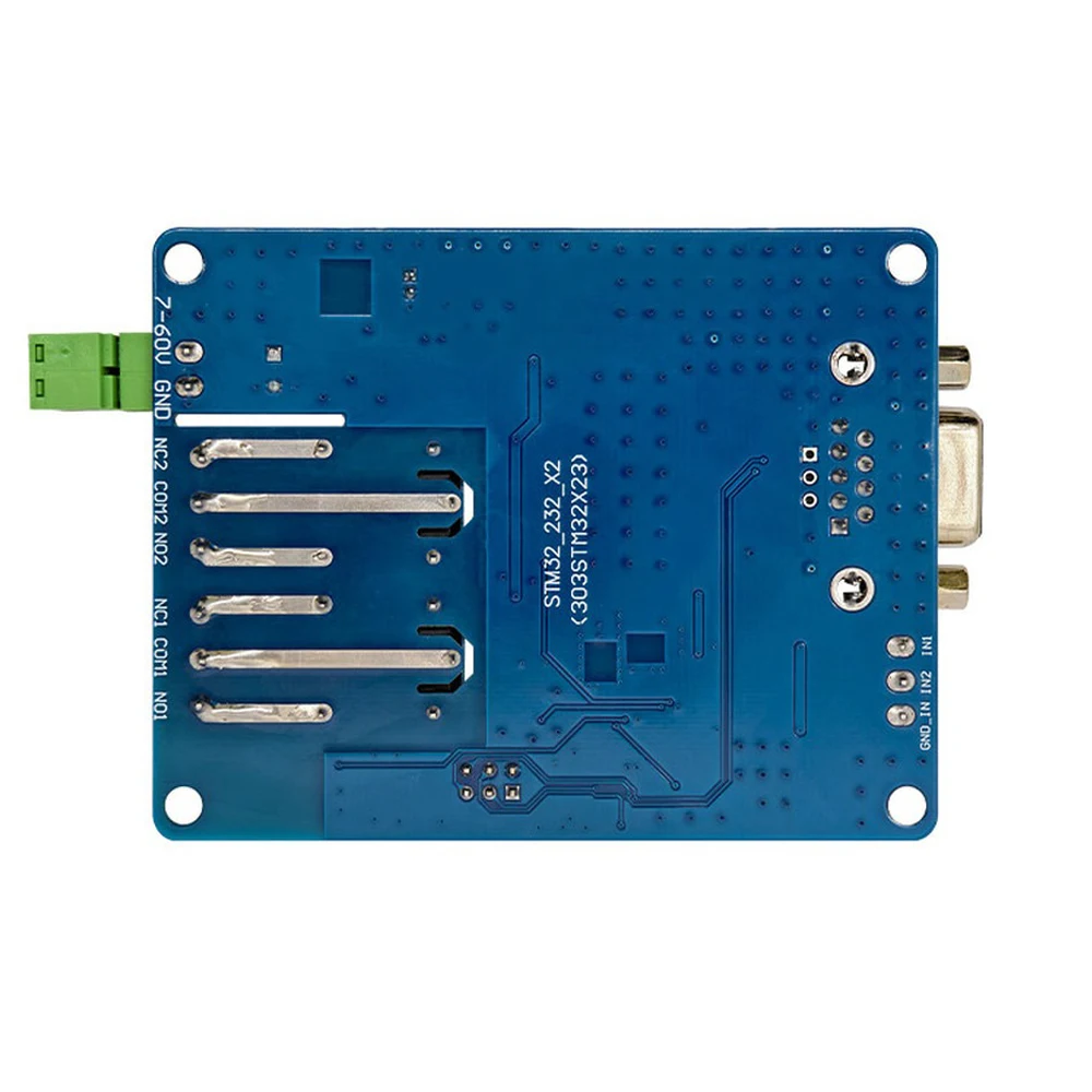 Modbus RTU 2IN 2OUT Relay Module RS232 Serial Control, Optocoupler Input DC3.3-24V Digital Detection & Power Control Module