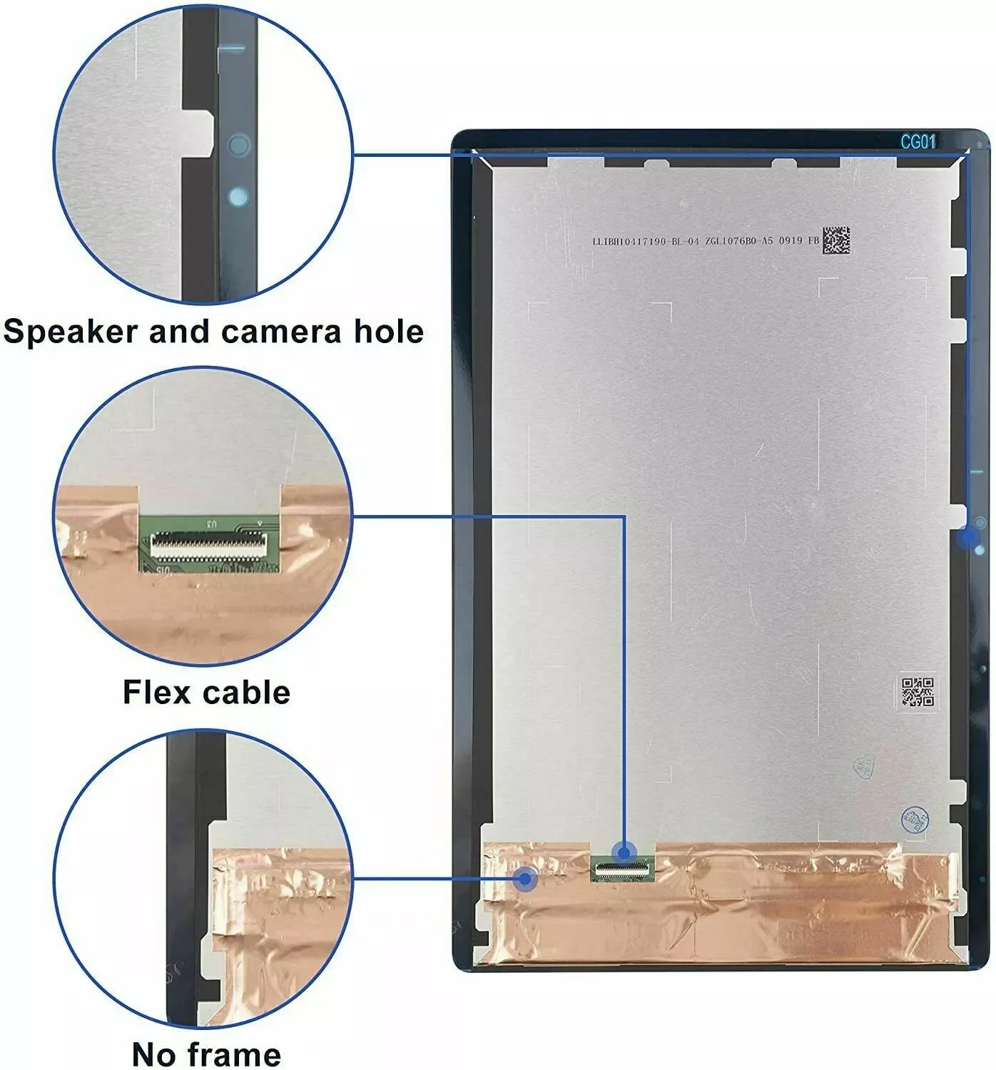 Imagem -04 - Montagem de Tela Lcd Touch Digitizer Display Samsung Tab a7 10.4 Sm-t500 T505 T507