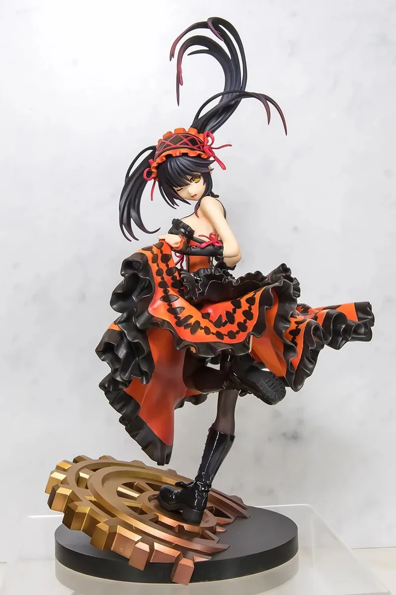 

28cm DATE A LIVE Kurumi Tokisaki AMP Artist Anime Figures Collection Model Statue Desktop Ornaments Toys Gifts