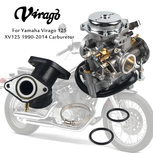 Carburador de motocicleta para Yamaha Virago 125 XV125 1990-2014 conjunto de carburador XV250 XV125 QJ250 XV 250