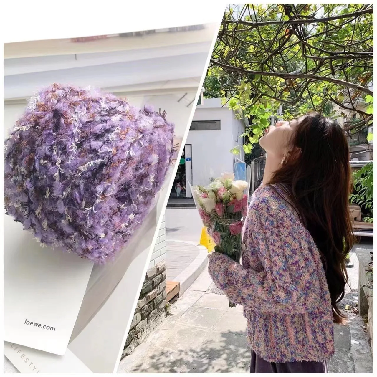 50g Looped Yarn Scarf Thread DIY Handmade Thread Outerwear Hat Doll Yarn Ball