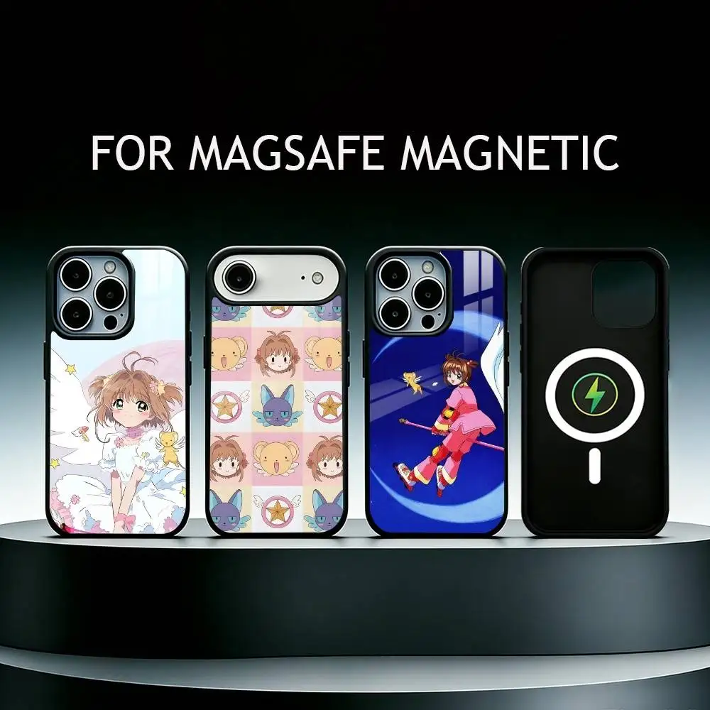 

Cardcaptor S-Sakura Phone Case For iPhone17,16,15,14,13,12,11 Plus,Pro Supports Magnetic Wireless Charging