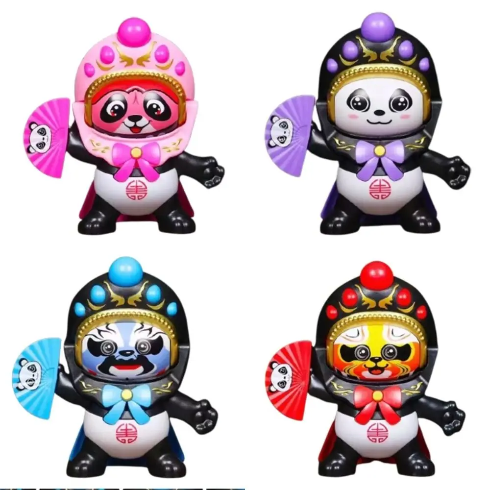 Face Change Sichuan Face Changing Doll Plastics Chinese Style Face Changing Panda Doll 4 Facial Sichuan Opera Face Changing Toy