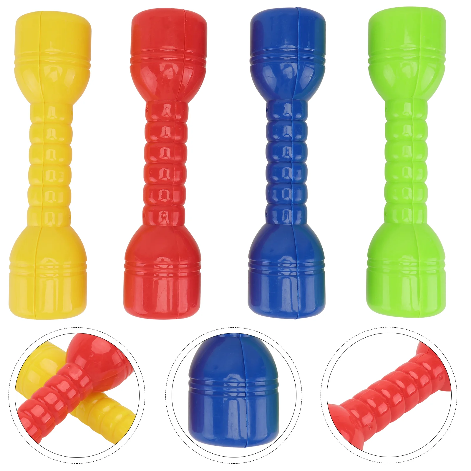 4 Pcs Exercise and Entertainment Toy for Kids Small Dumbbells Barbells Kindergarten Set Colorful Children