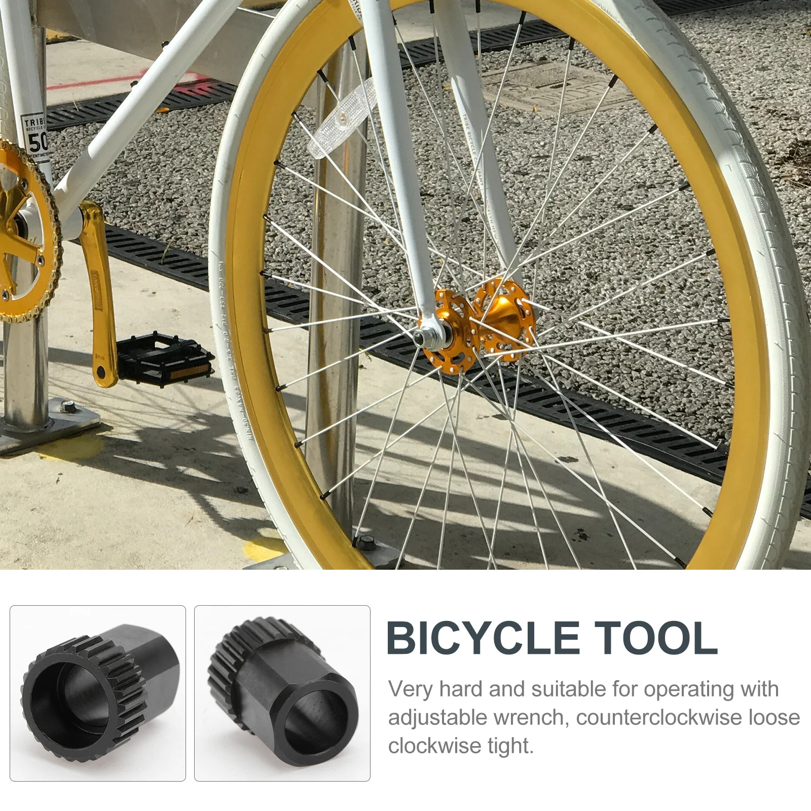 

Bike Removal Tool Planet Ratchet Hub Lock Ring Nut Compatible Swiss Adjustable Wrench Easy Use Compact Size