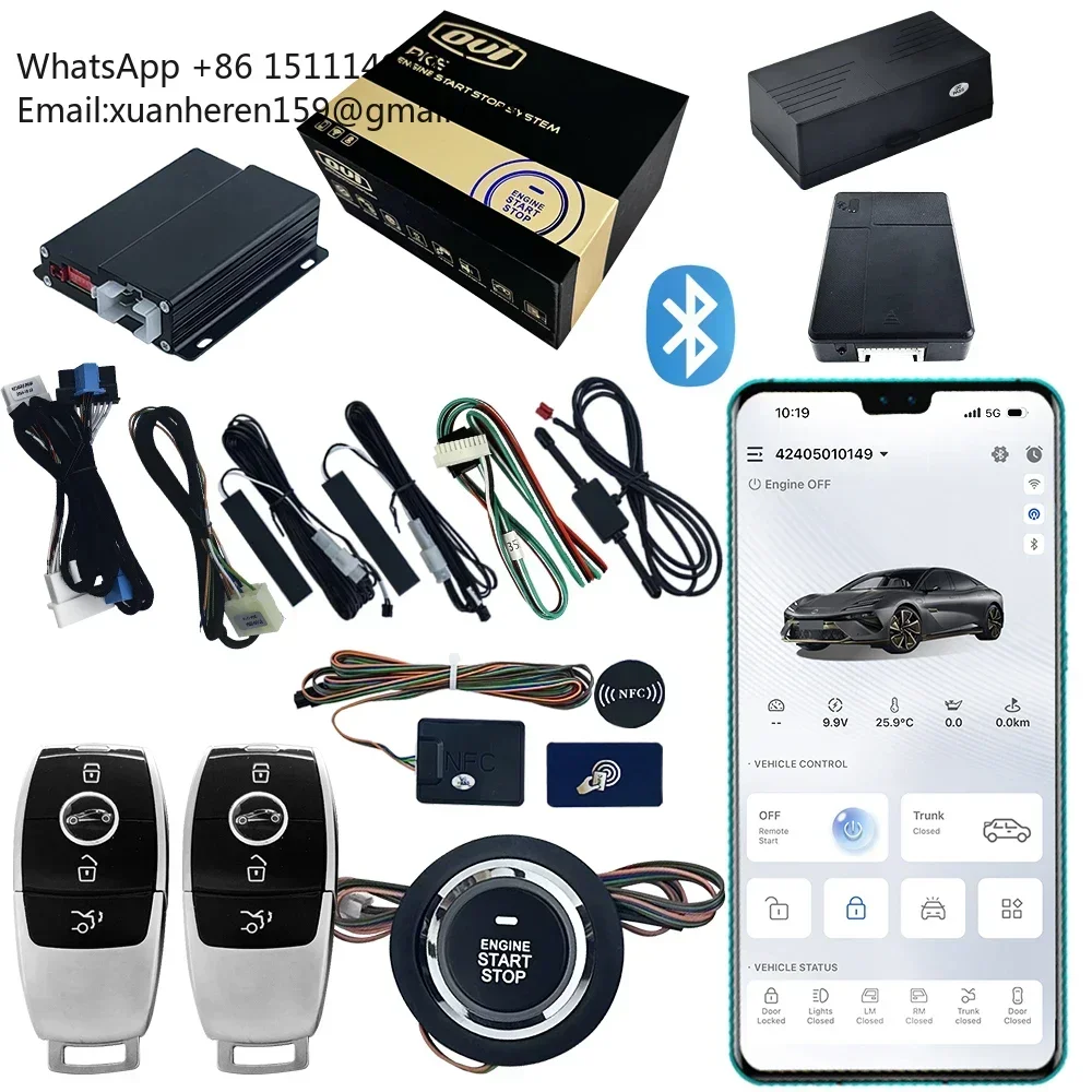 OVI 8500 Smartphone Remote Start Car GPS/GSM Digital Car Key PKE for Mercedes Benz V-Class Keyless Entry Push to Start