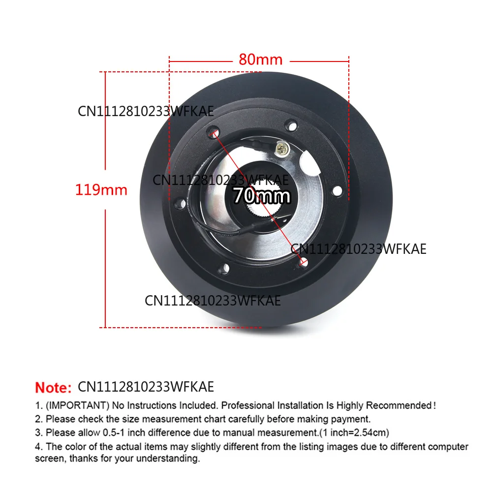 E30H Aluminum Racing Steering Wheel Short Hub Kit Adapter Boss Kit For BMW E30 3-/5-SERIES 318 325 528 M3 M5 84-90