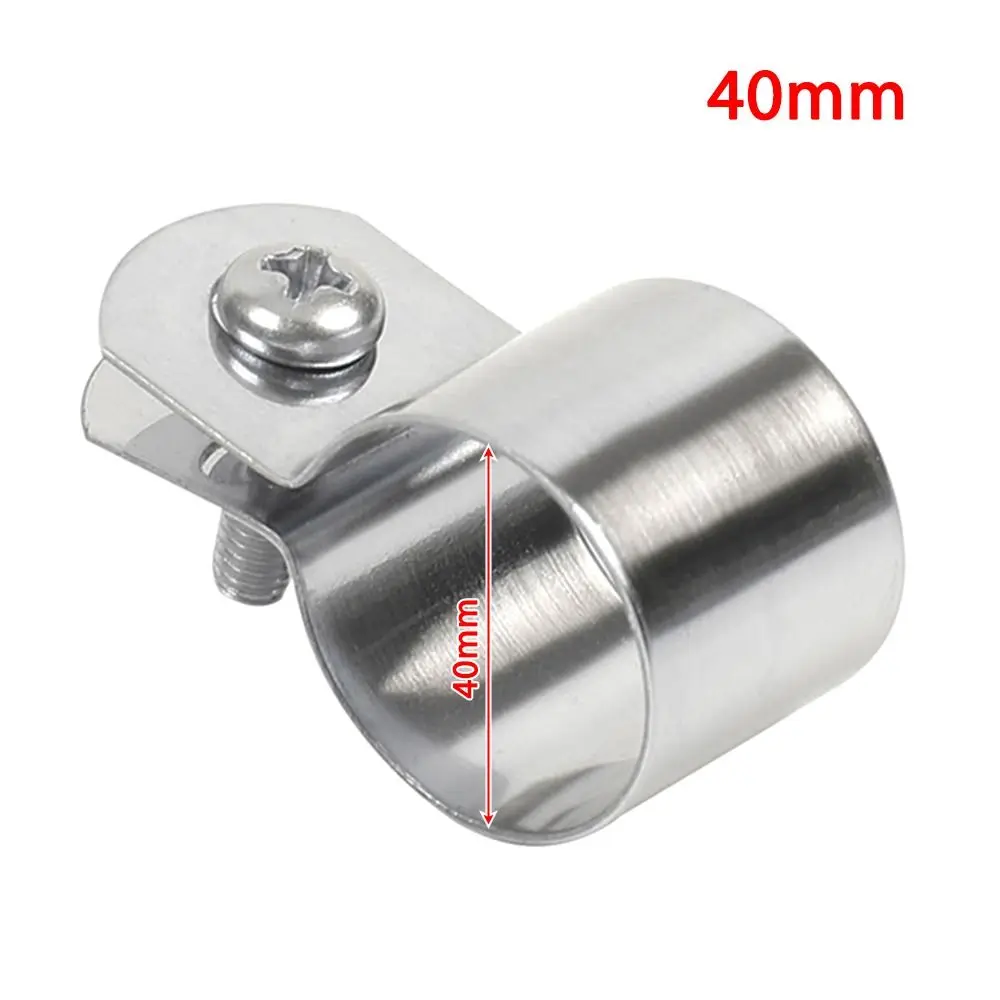 1Pcs with Screws Nuts Hose Clamp 304 Stainless Steel Fastening Hardware Grounding Clip Horseback Dia 10mm-60mm Pipe Buckle